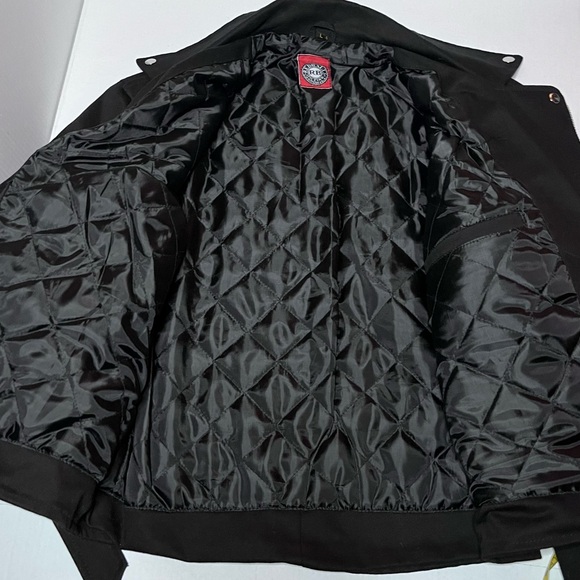 Red Balls On Fire Los Angeles Skull Jacket - Picture 7 of 12